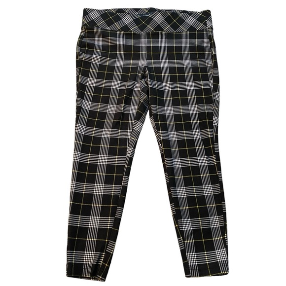 TORRID Skinny Wide Stretched Waistband Checkerd Plaid Legging 2X‎ - Picture 3 of 10